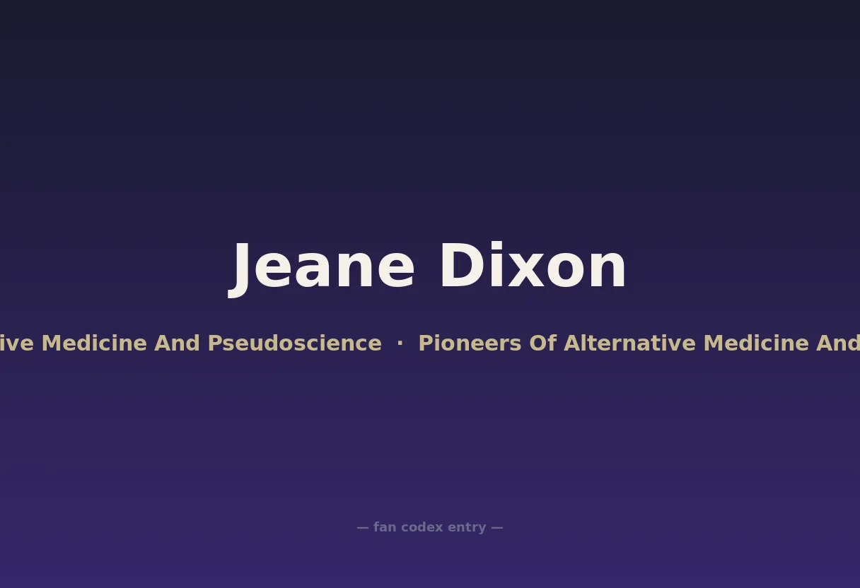 Jeane Dixon