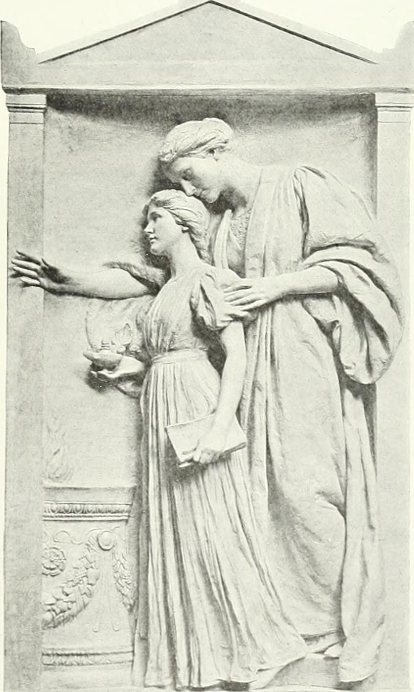 Alice Freeman Palmer Memorial by Daniel Chester French, published in International Studio in 1893