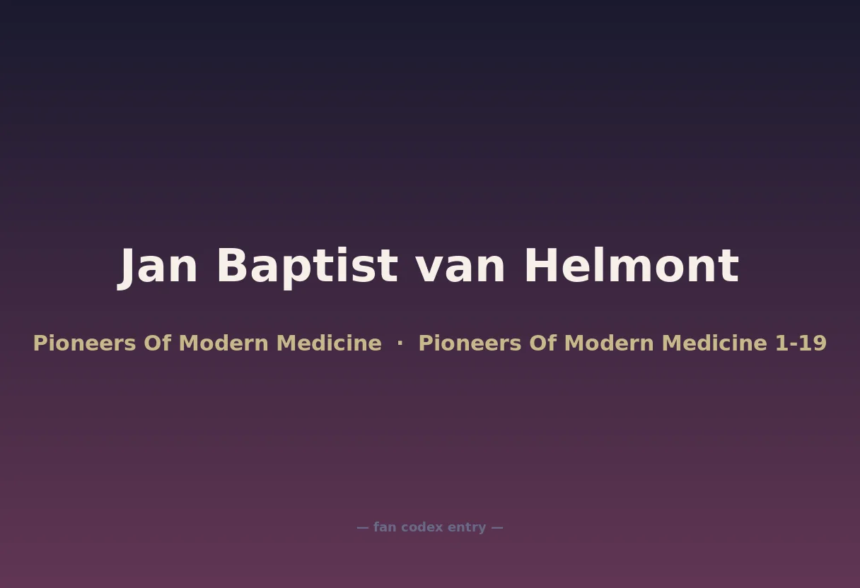 Jan Baptist van Helmont