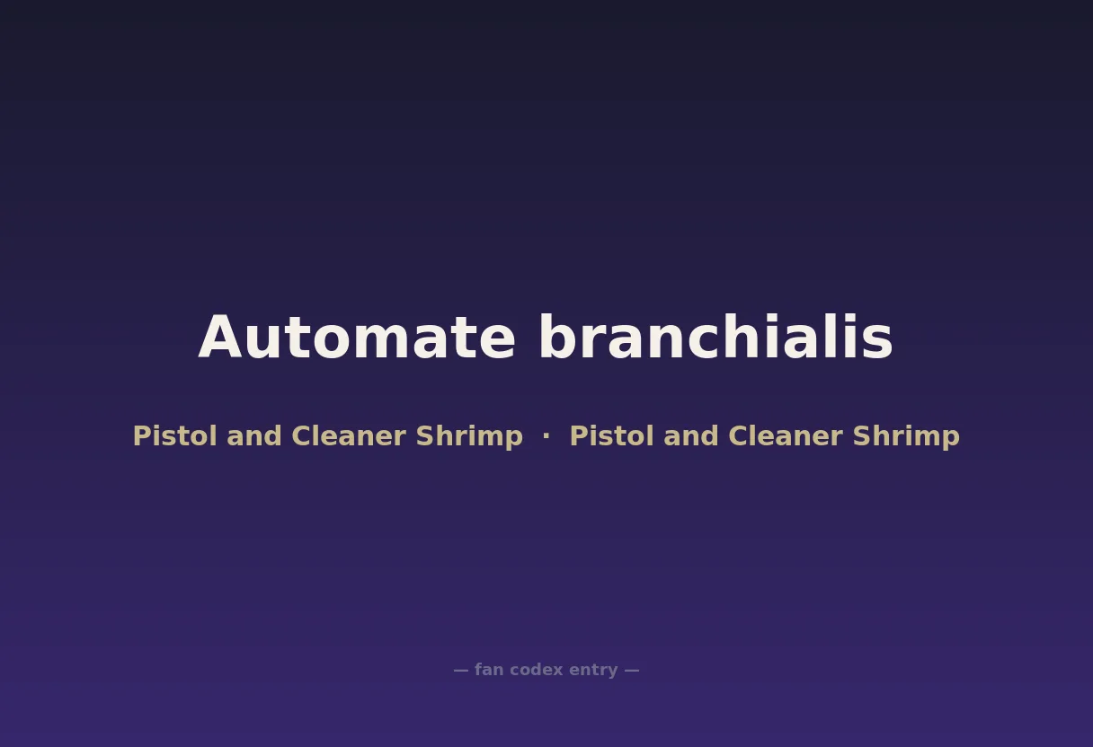 Automate branchialis