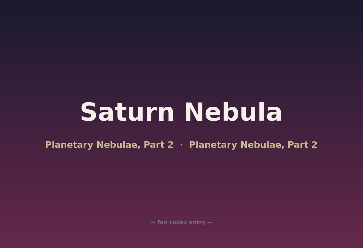 Saturn Nebula