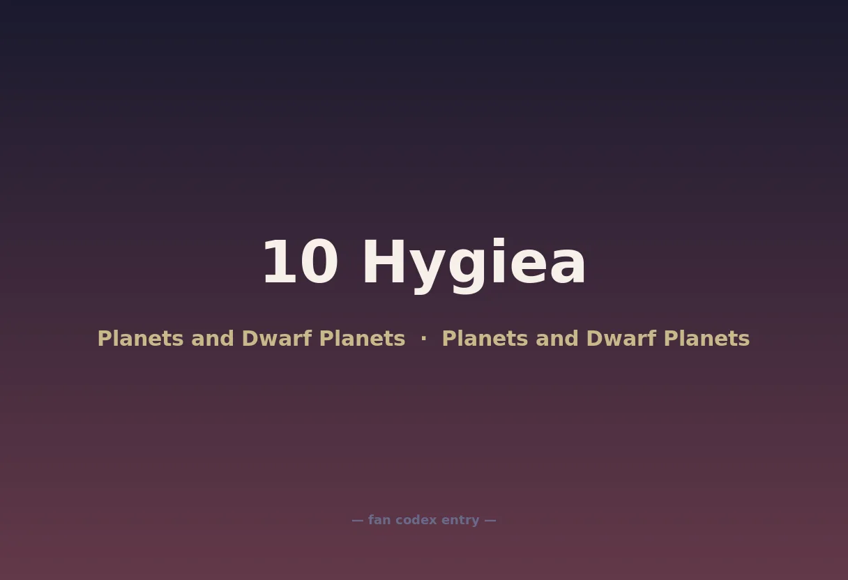 10 Hygiea