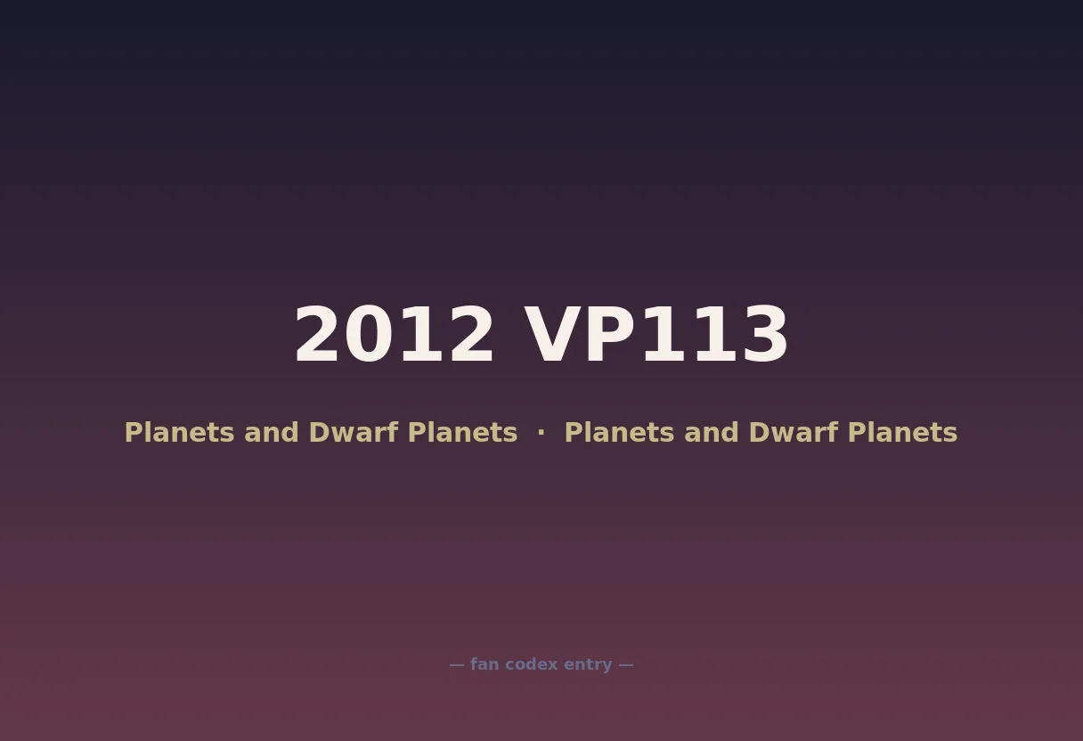 2012 VP113