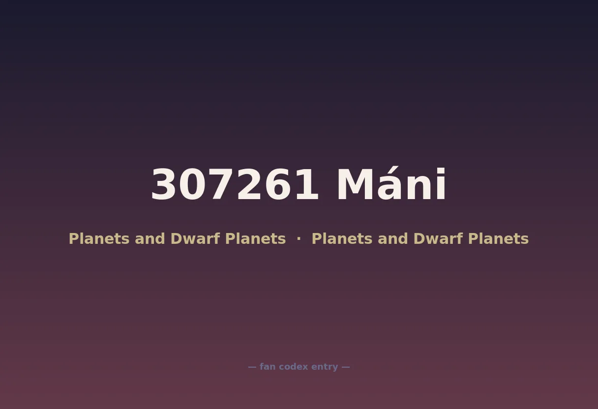 307261 Máni