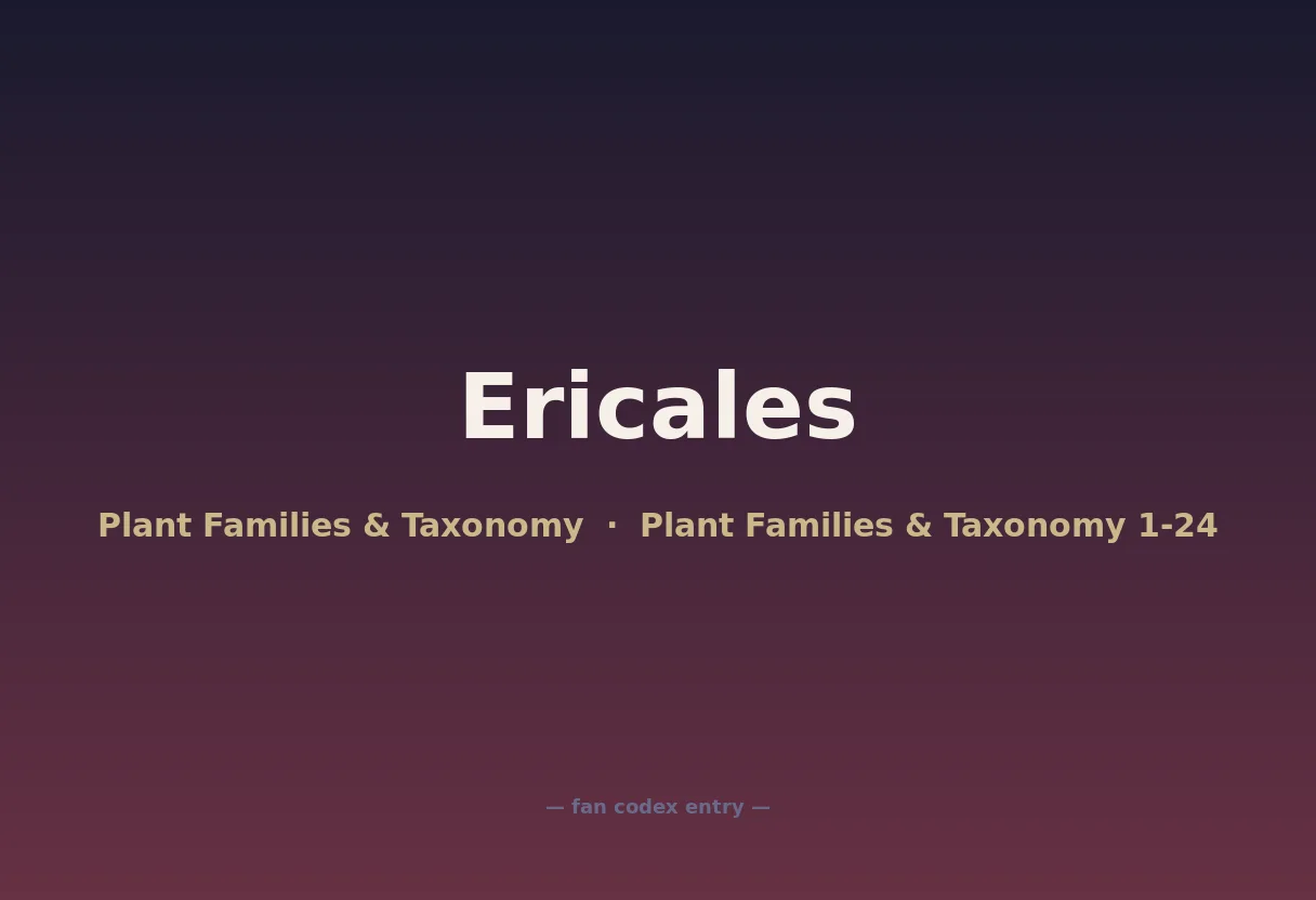 Ericales