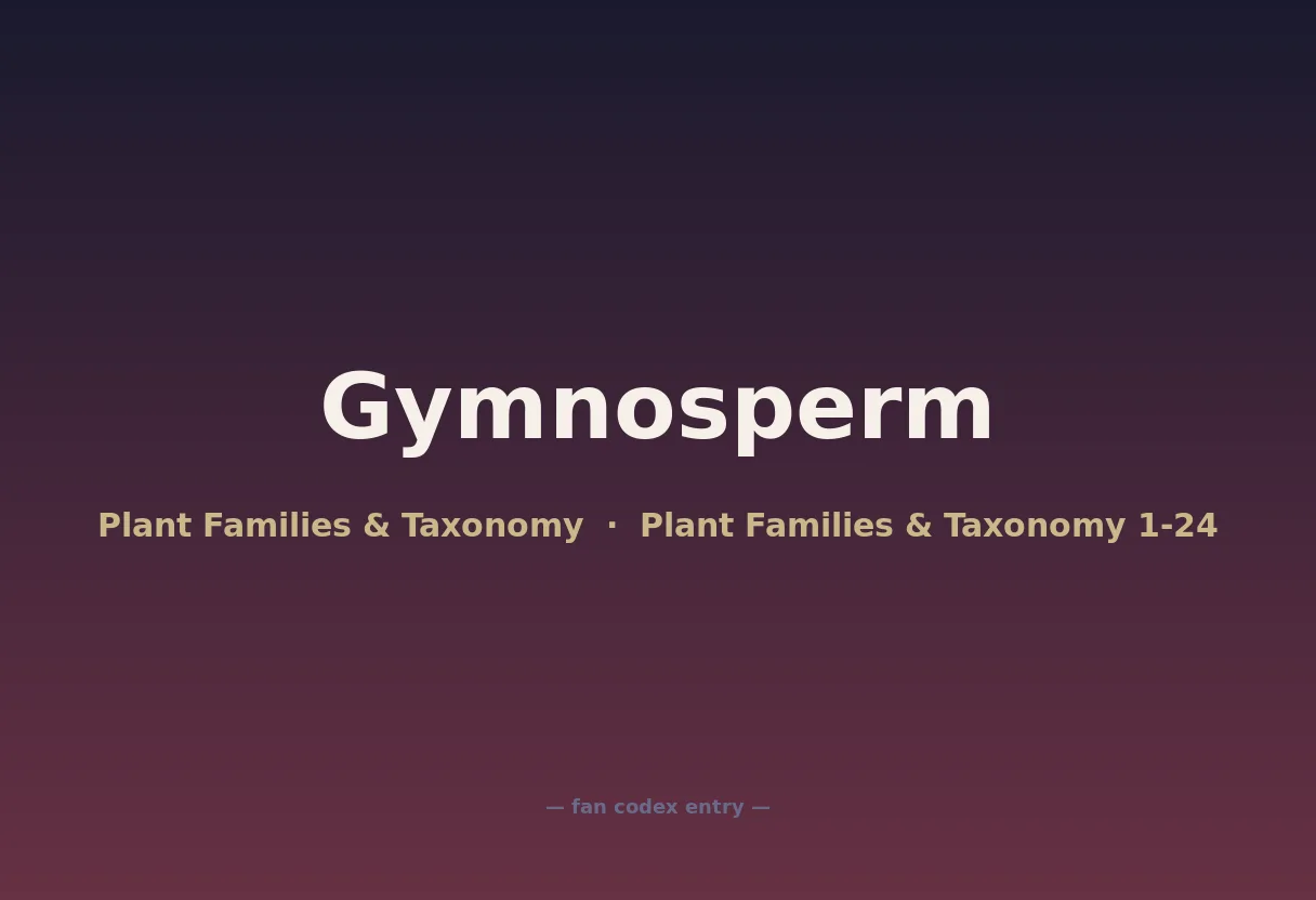 Gymnosperm
