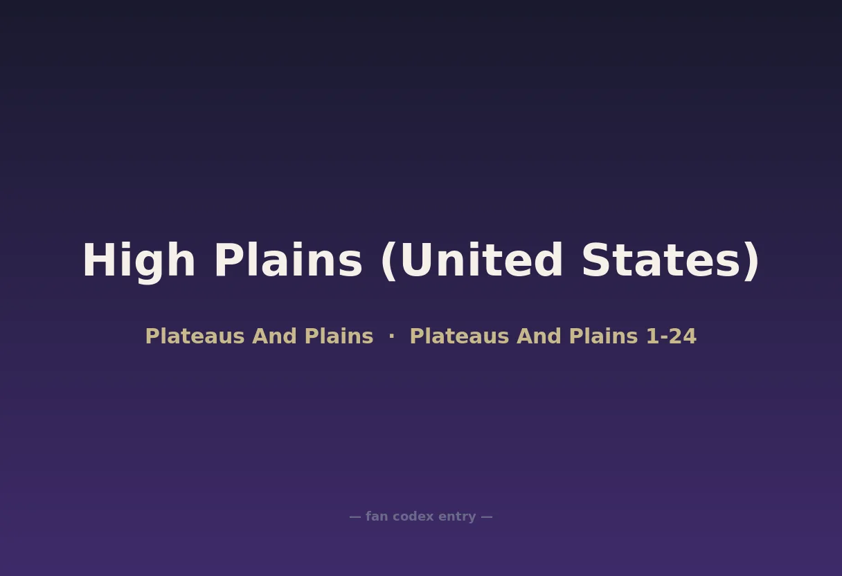 High Plains (United States)