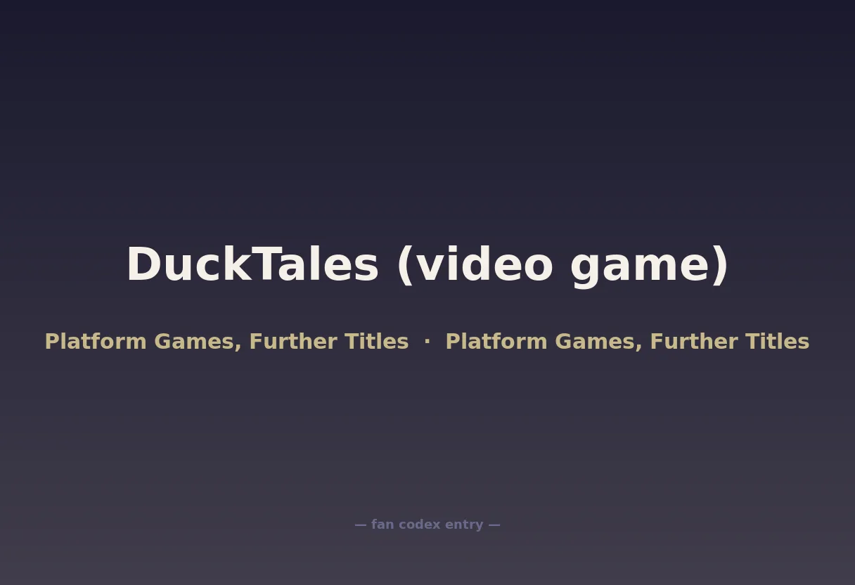 DuckTales (video game)