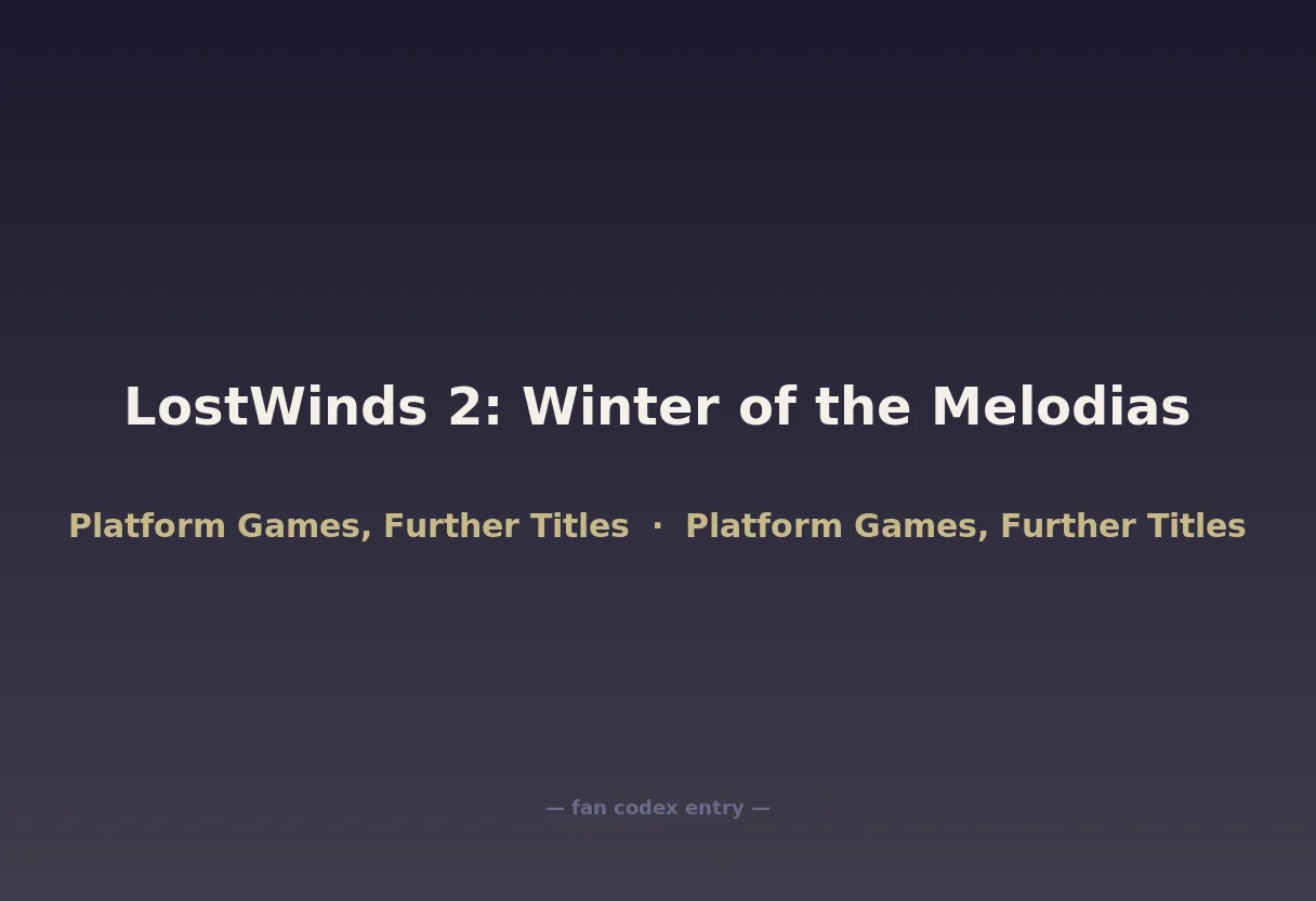 LostWinds 2: Winter of the Melodias