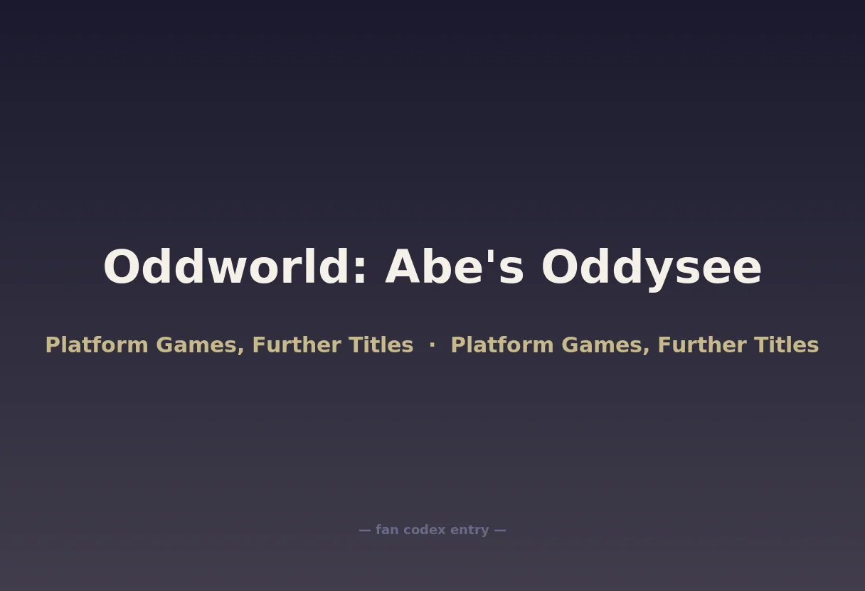 Oddworld: Abe's Oddysee