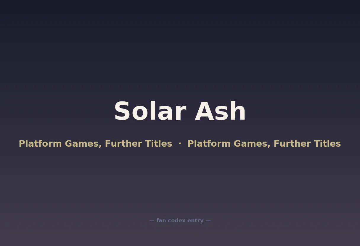Solar Ash
