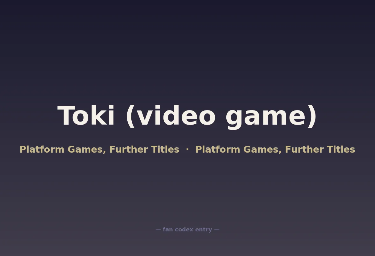Toki (video game)