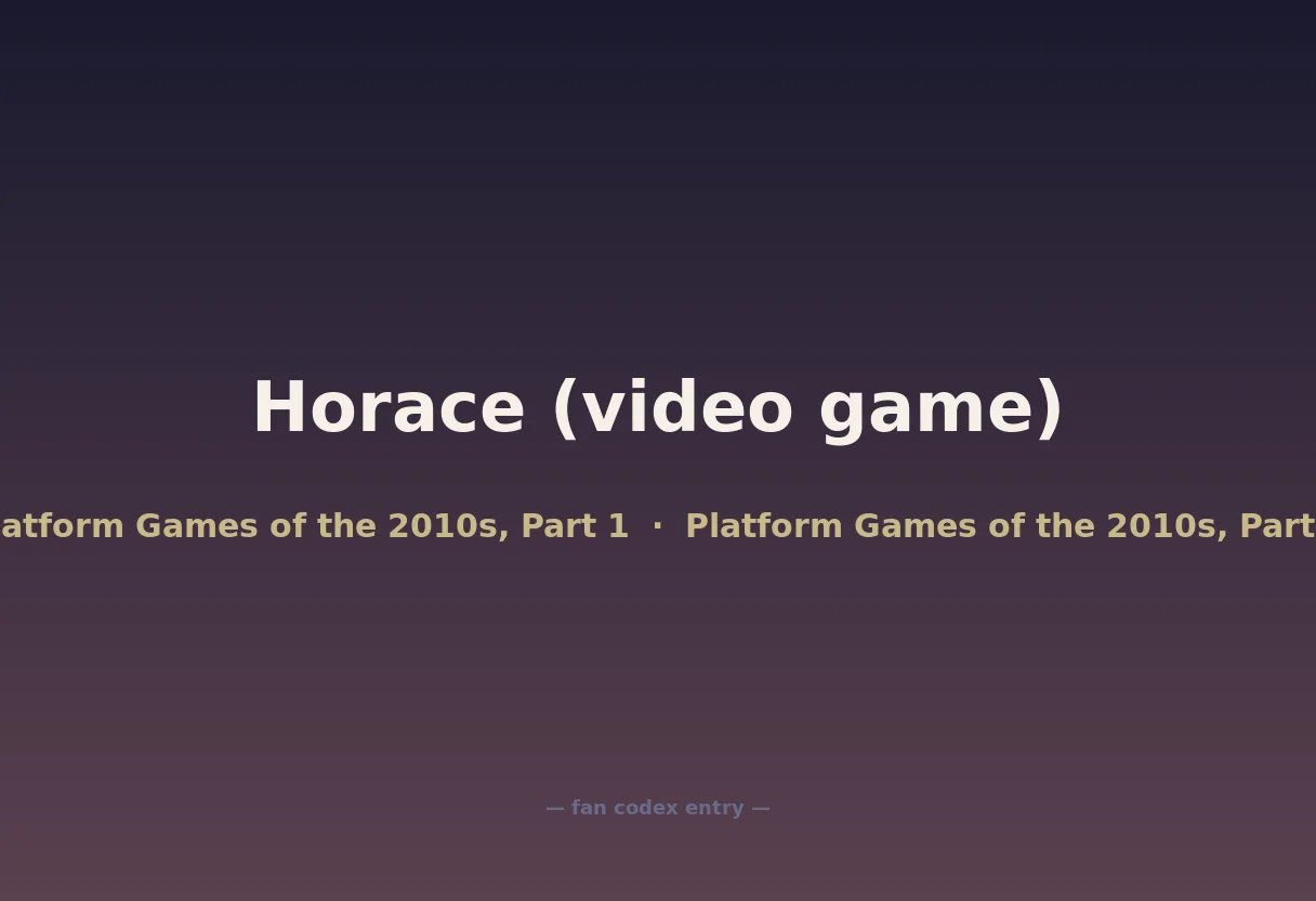 Horace (video game)