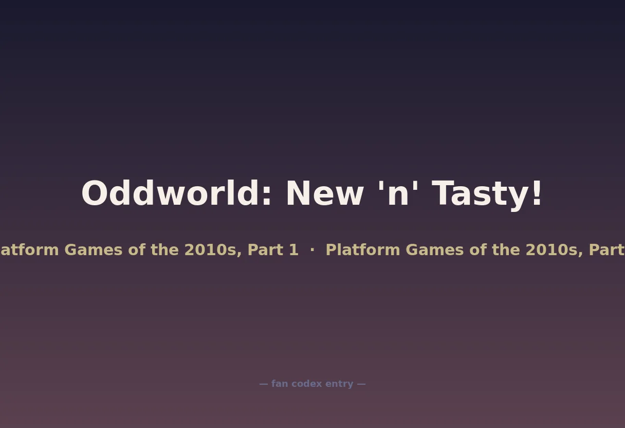 Oddworld: New 'n' Tasty!