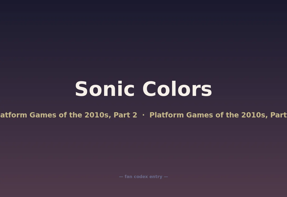 Sonic Colors