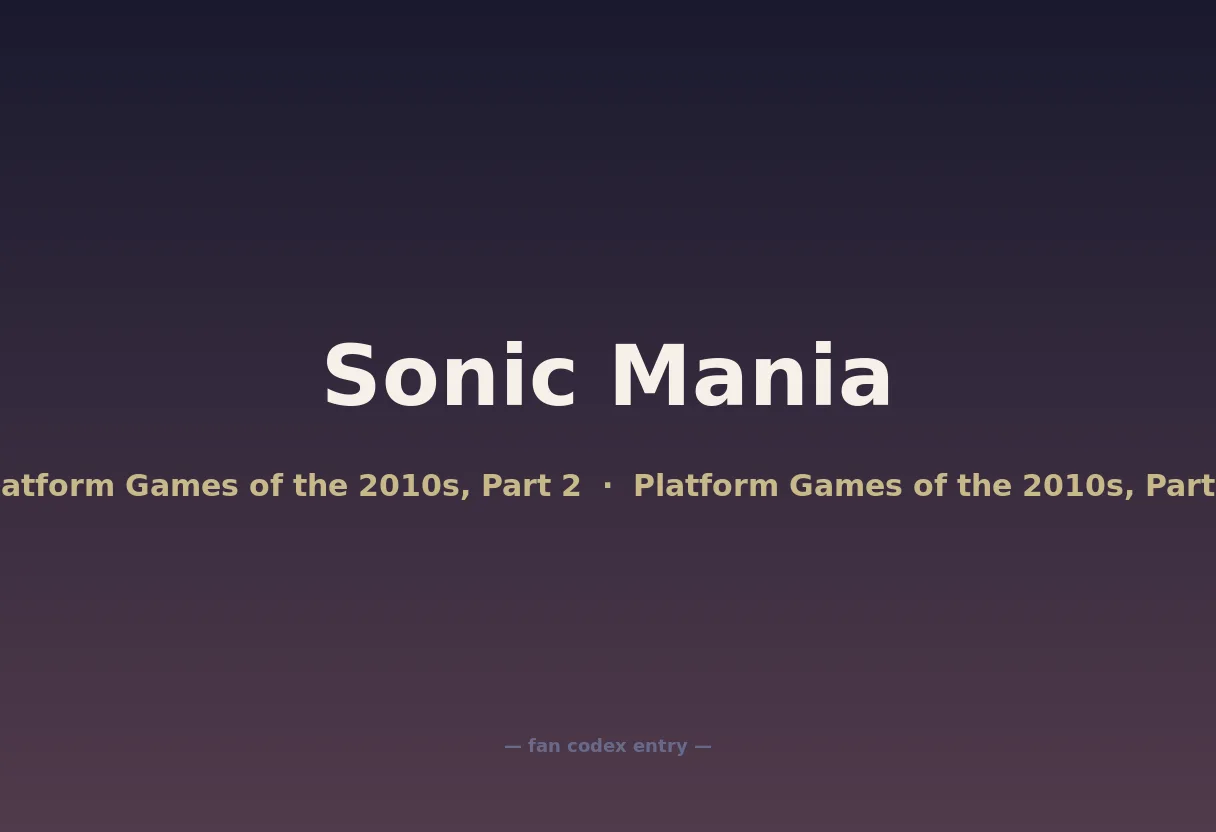 Sonic Mania