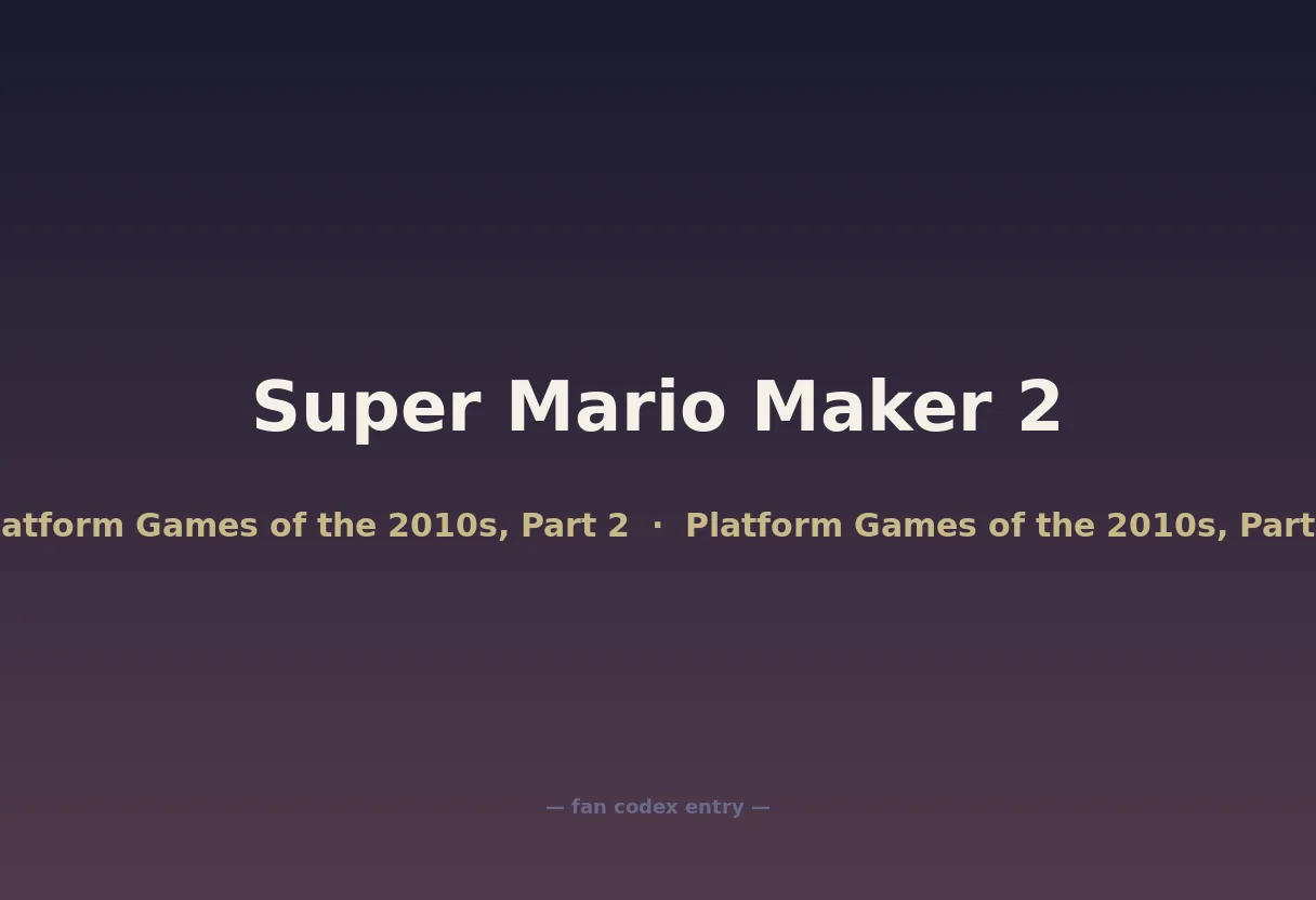 Super Mario Maker 2