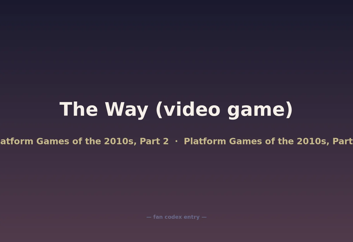 The Way (video game)