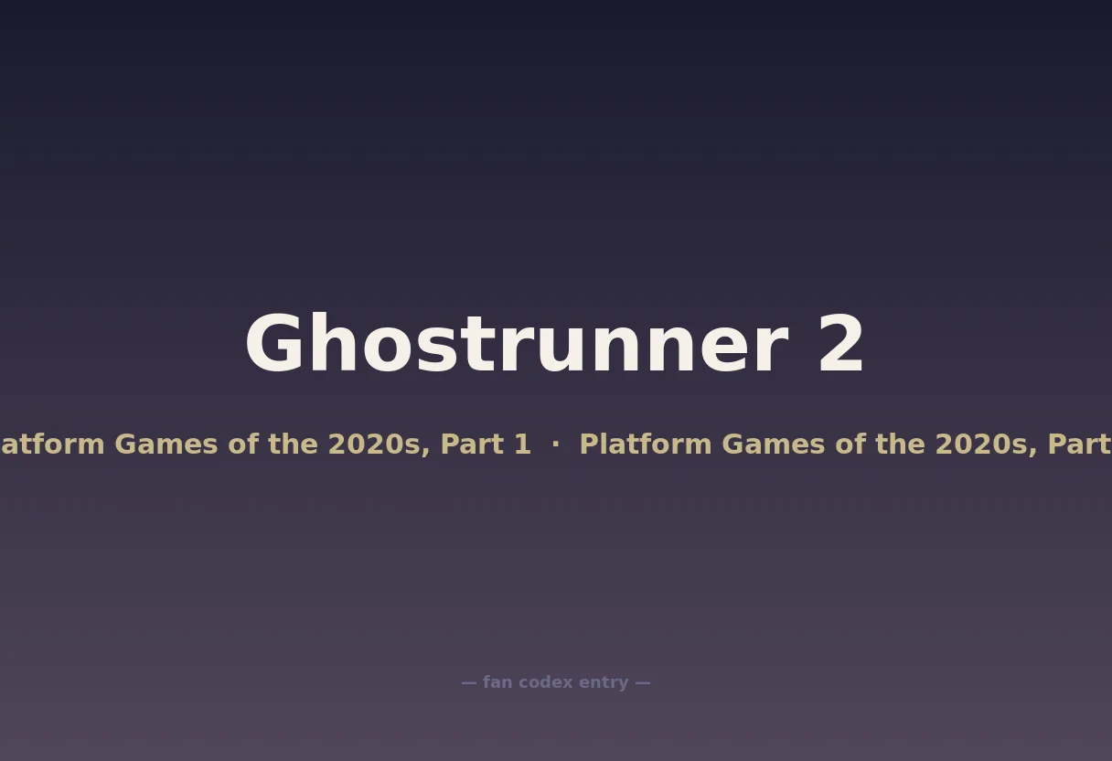 Ghostrunner 2