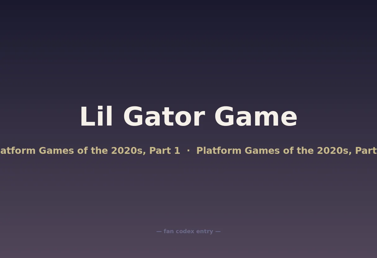 Lil Gator Game