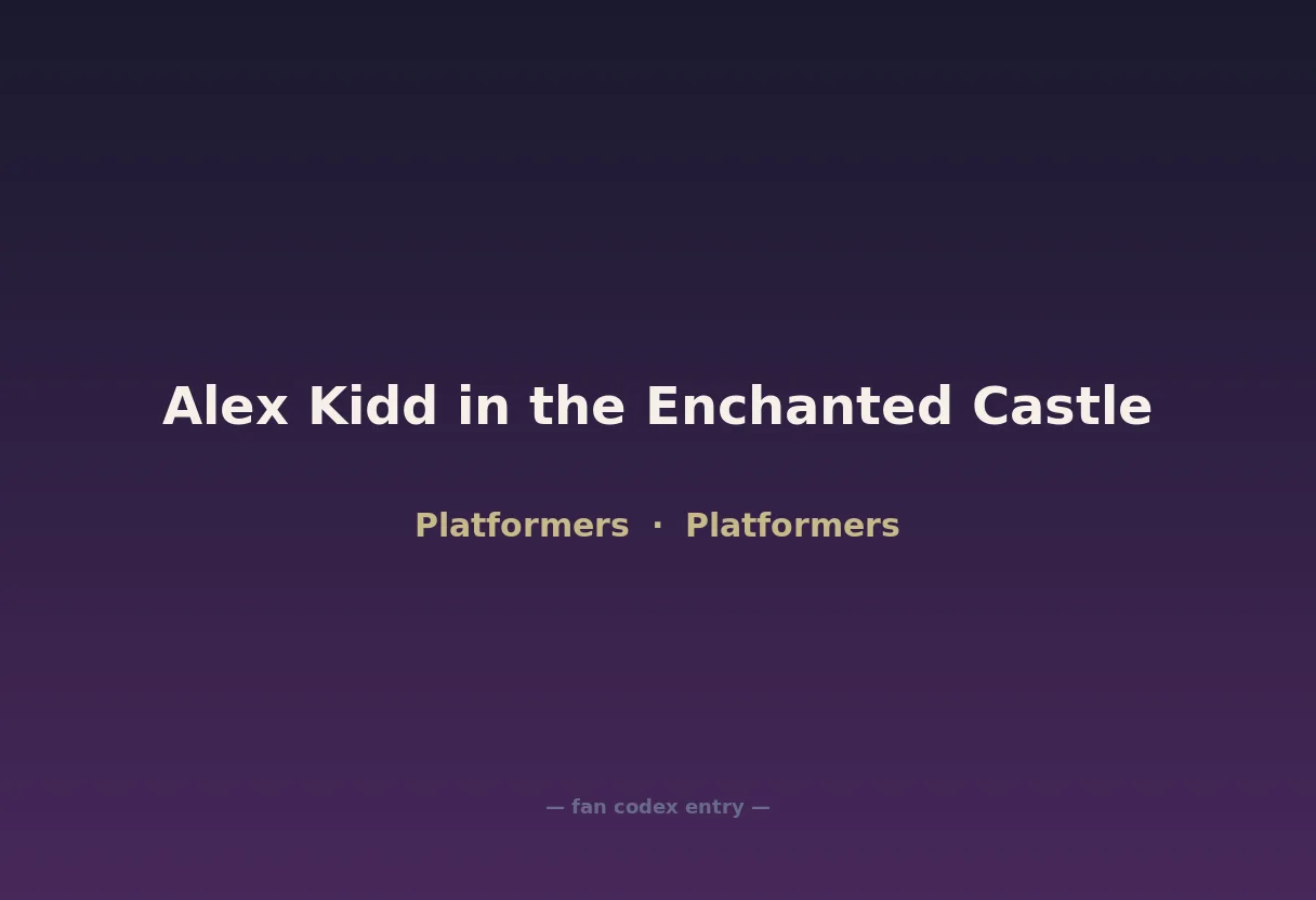 Alex Kidd in the Enchanted Castle