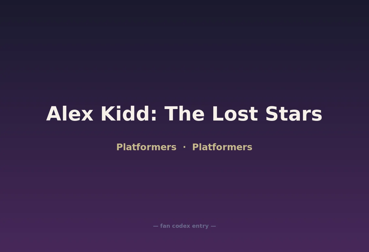 Alex Kidd: The Lost Stars