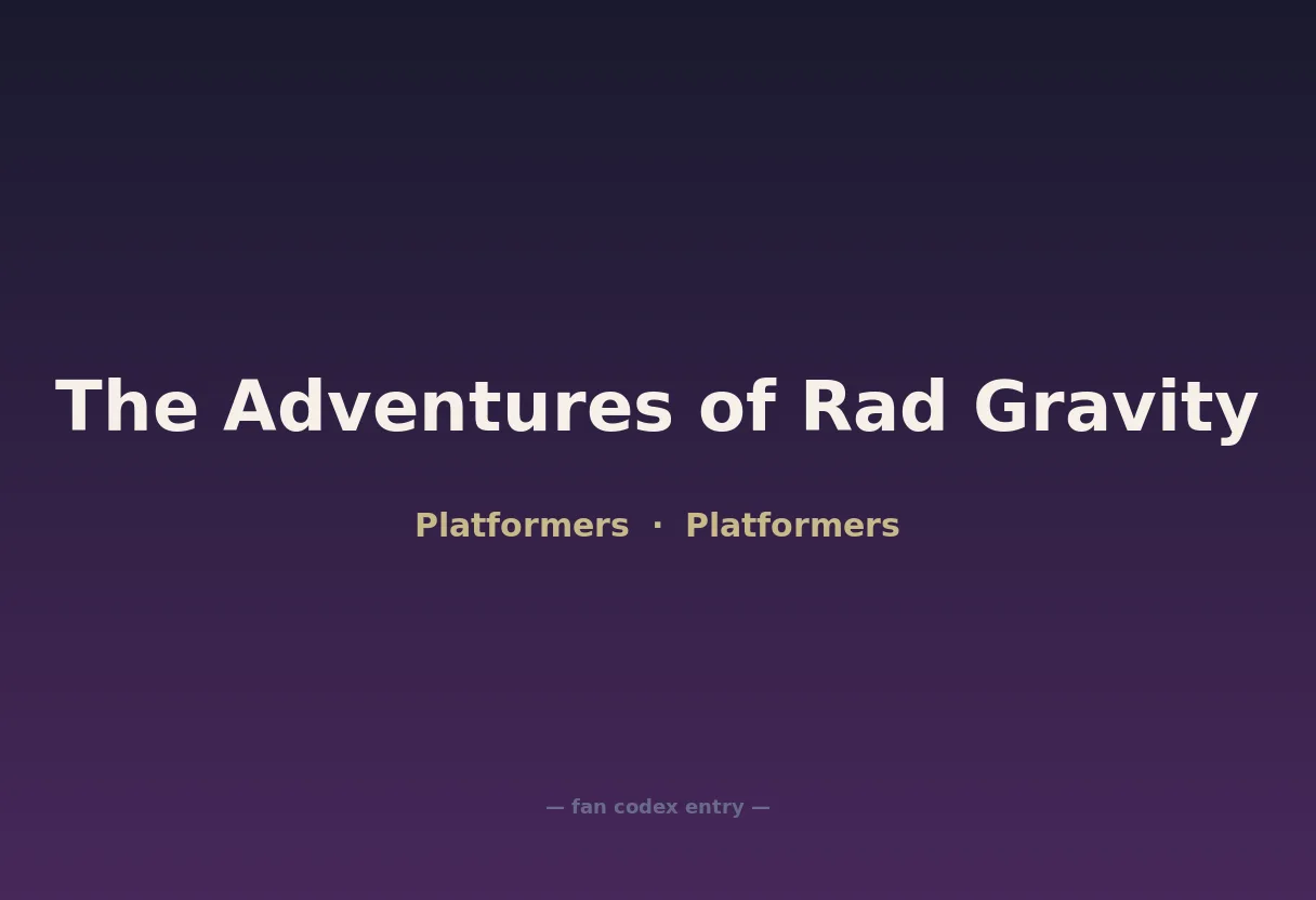The Adventures of Rad Gravity