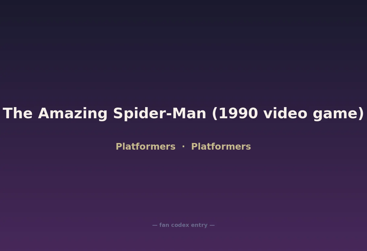 The Amazing Spider-Man (1990 video game)