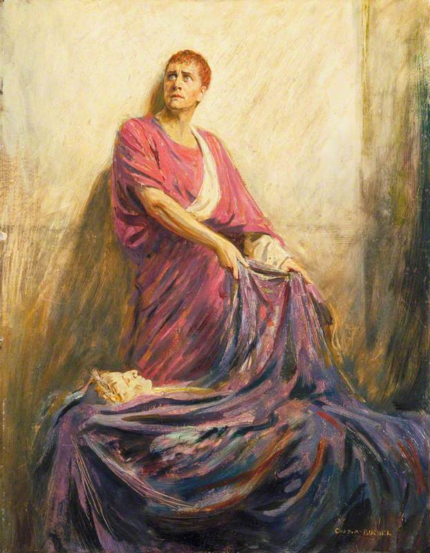 Herbert Beerbohm Tree (1852–1917), as Mark Anthony in 'Julius Caesar' by William Shakespeare Charles A. Buchel (1872–1950) Victoria and Albert Museum