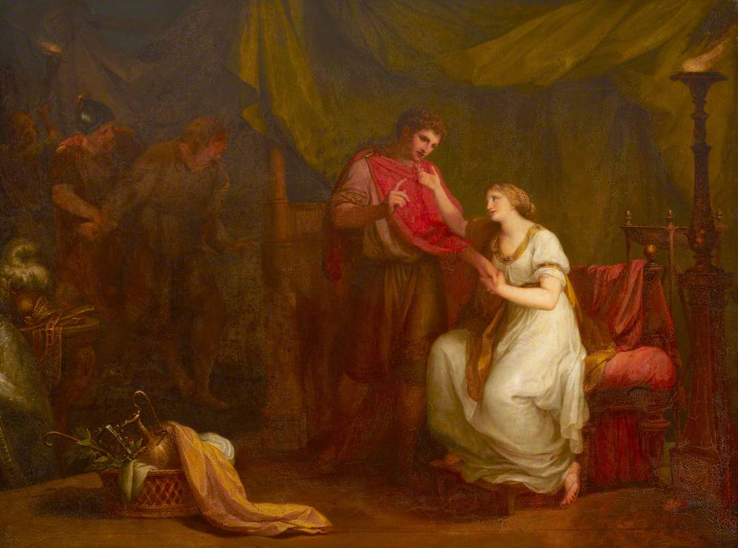 Angelica Kauffmann (1741-1807) - Diomed and Cressida (from William Shakespeare's 'Troilus and Cressida', Act V, Scene ii) - 486152 - National Trust