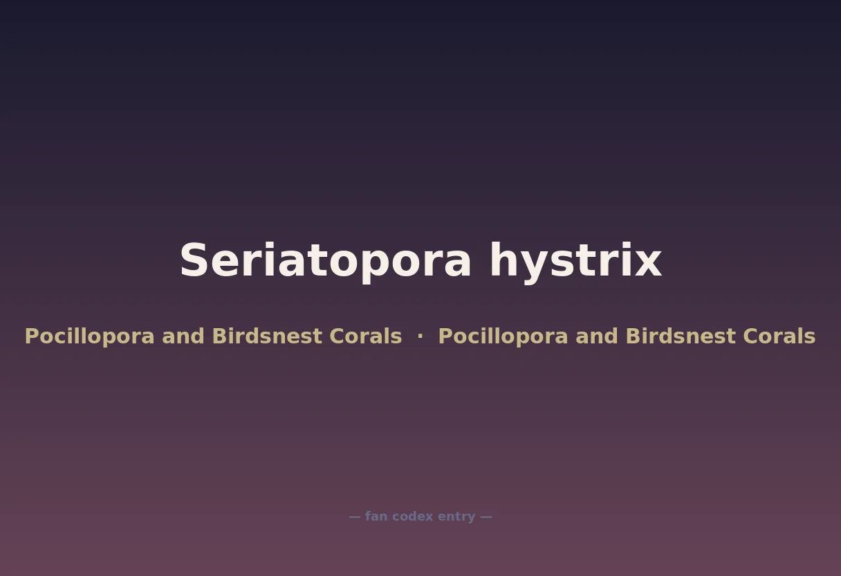 Seriatopora hystrix