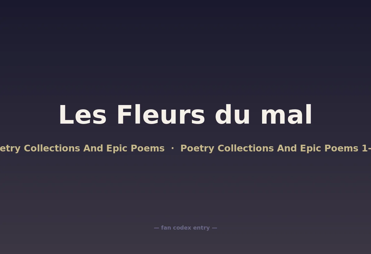 Les Fleurs du mal