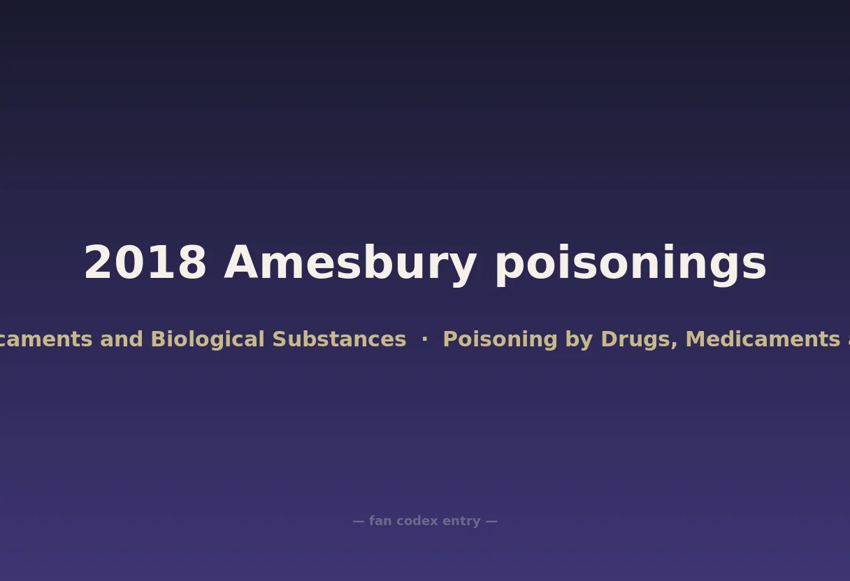 2018 Amesbury poisonings