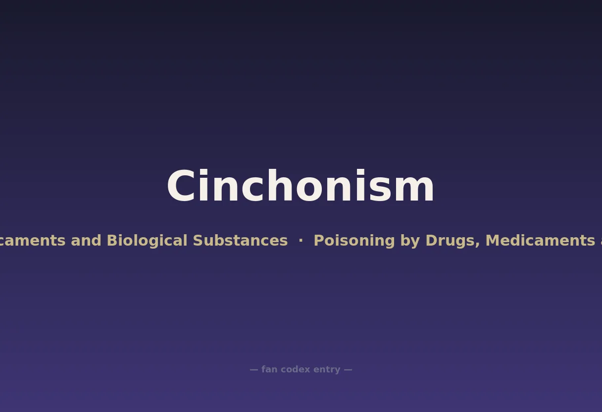 Cinchonism