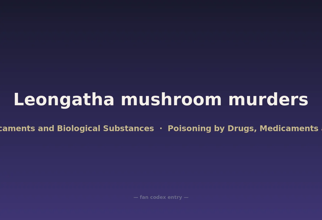 Leongatha mushroom murders