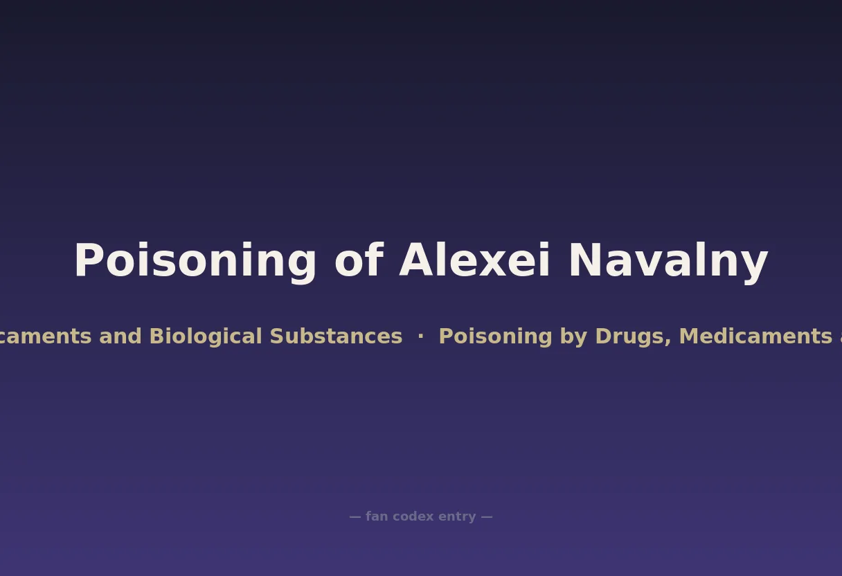 Poisoning of Alexei Navalny