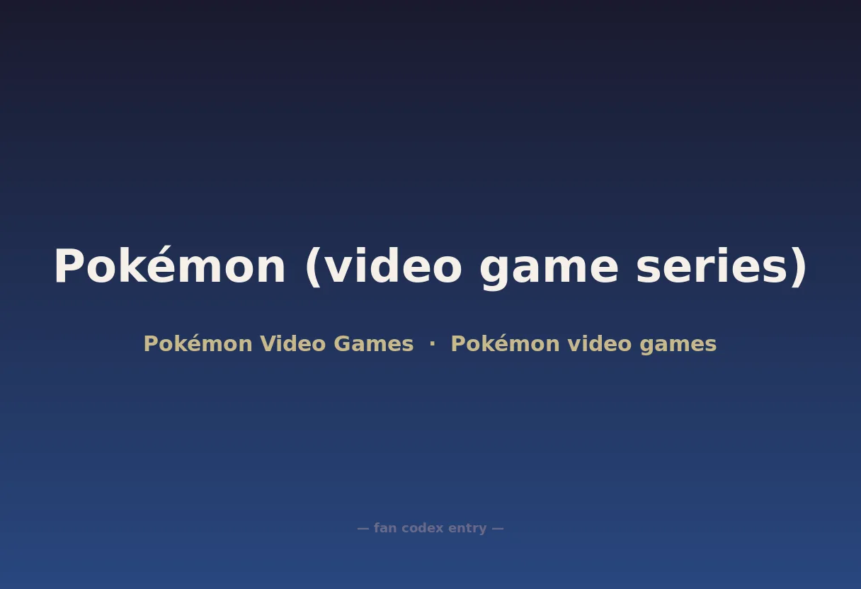 Pokémon (video game series)