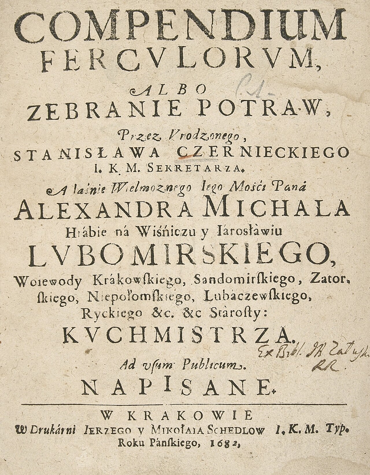Compendium ferculorum, albo Zebranie potraw