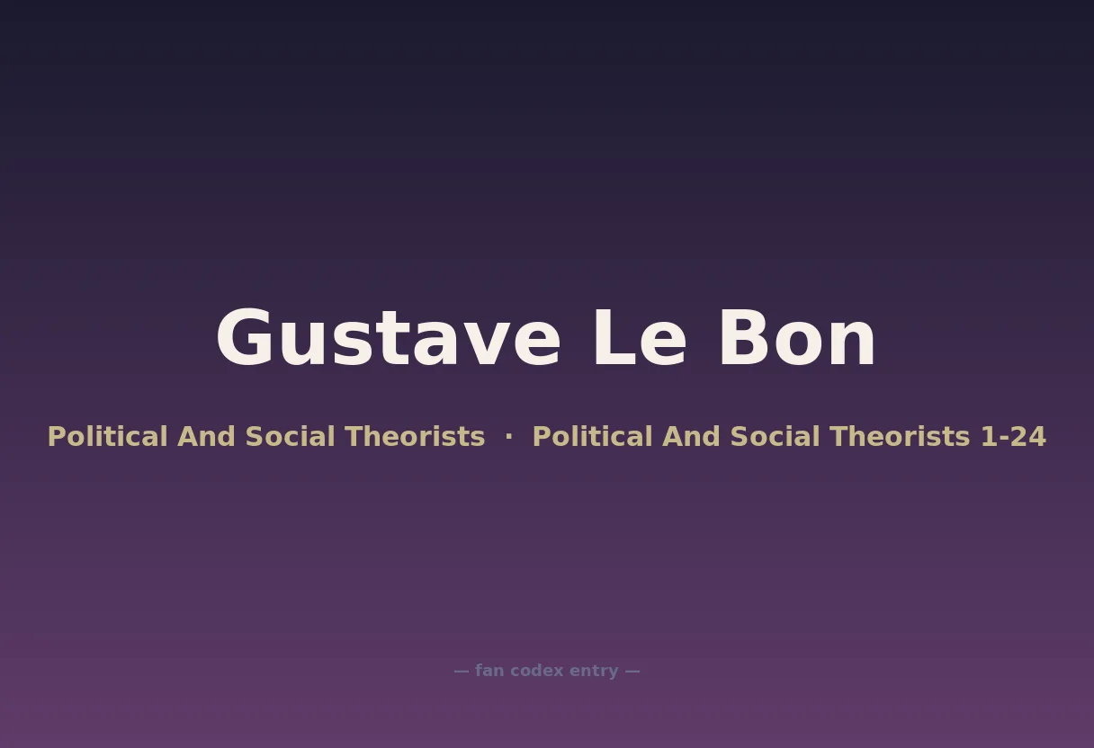 Gustave Le Bon
