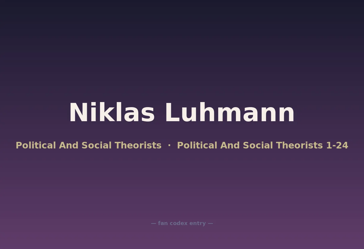 Niklas Luhmann