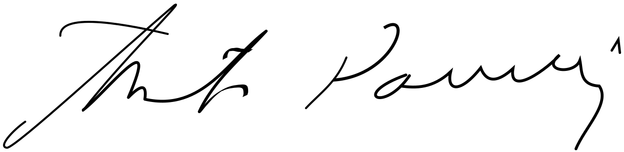 Ante Pavelic's signature