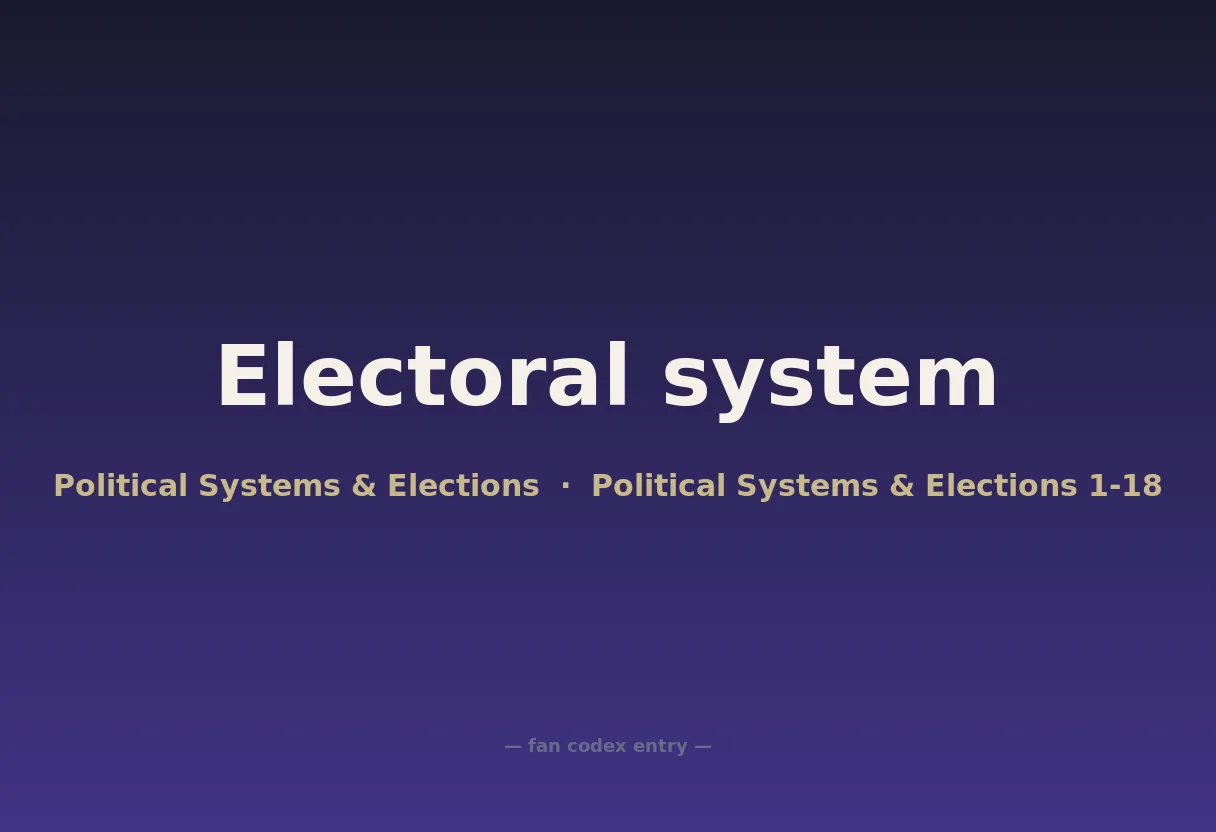Electoral system