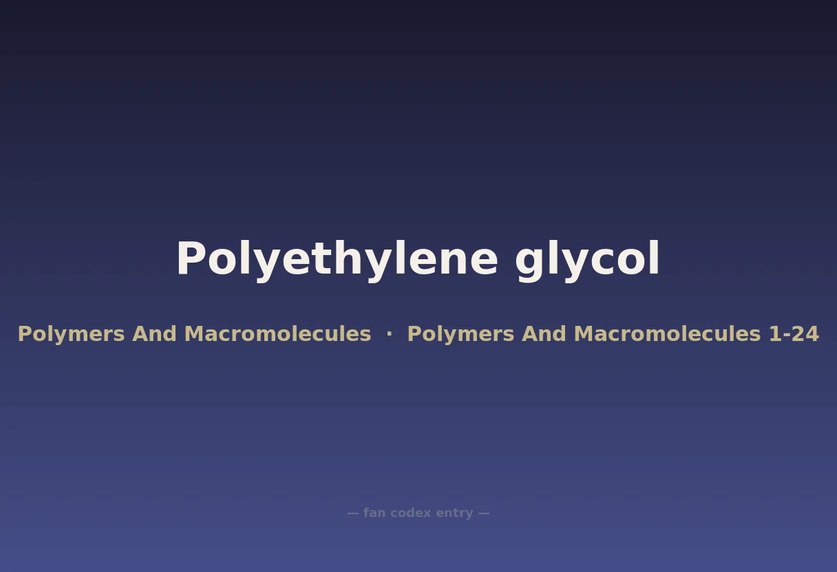 Polyethylene glycol