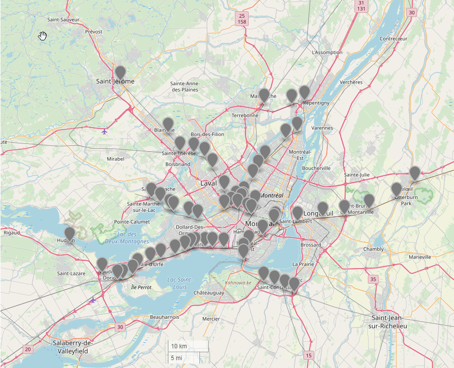 Carte de gares EXO 2020