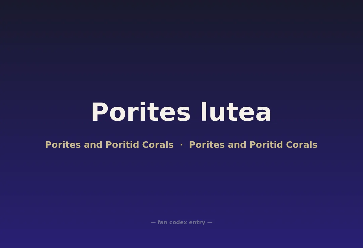 Porites lutea