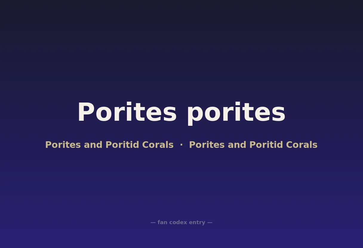 Porites porites