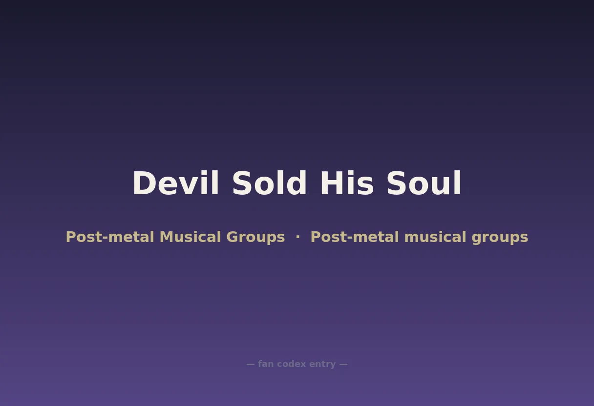Devil Sold His Soul
