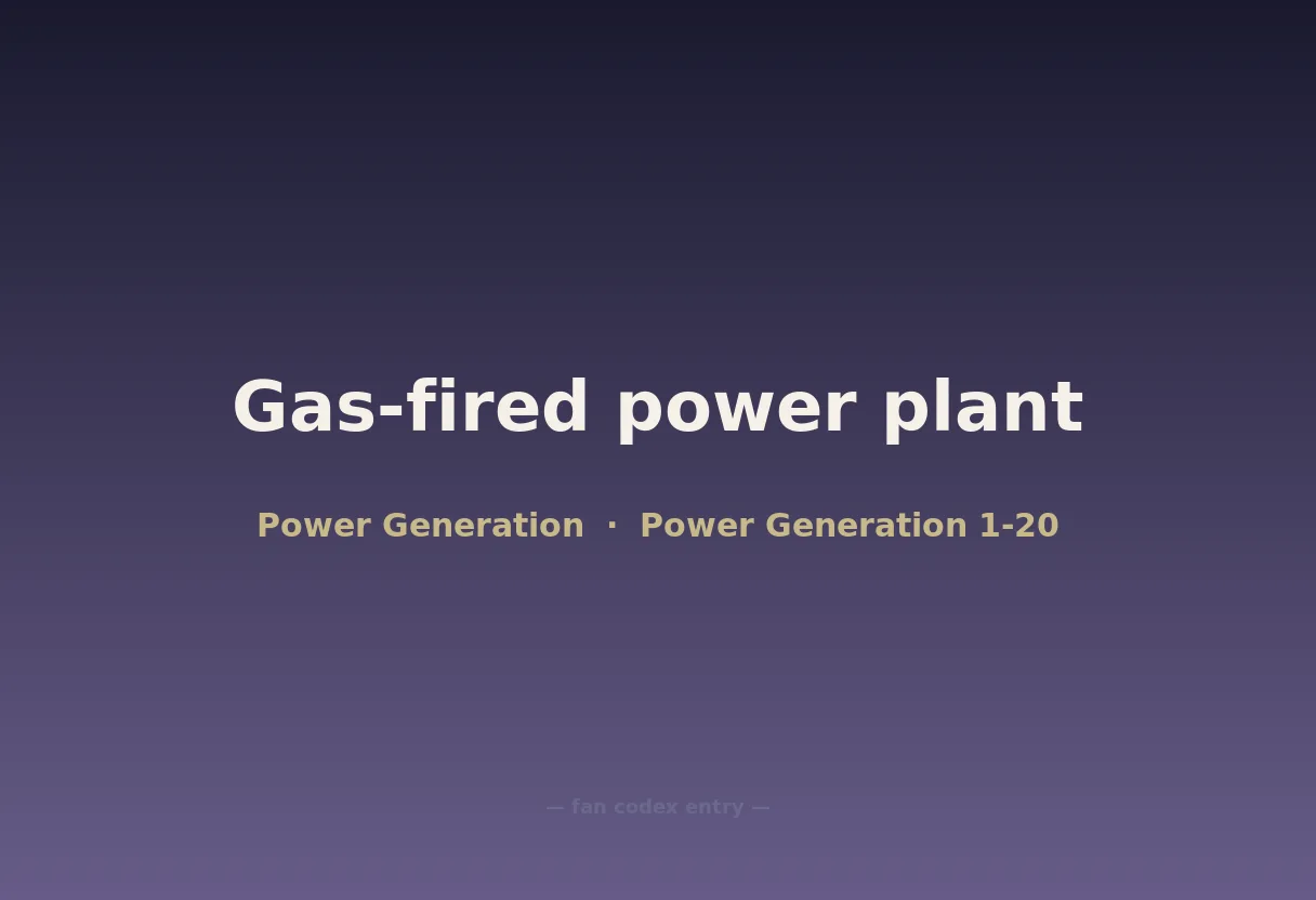 Gas-fired power plant