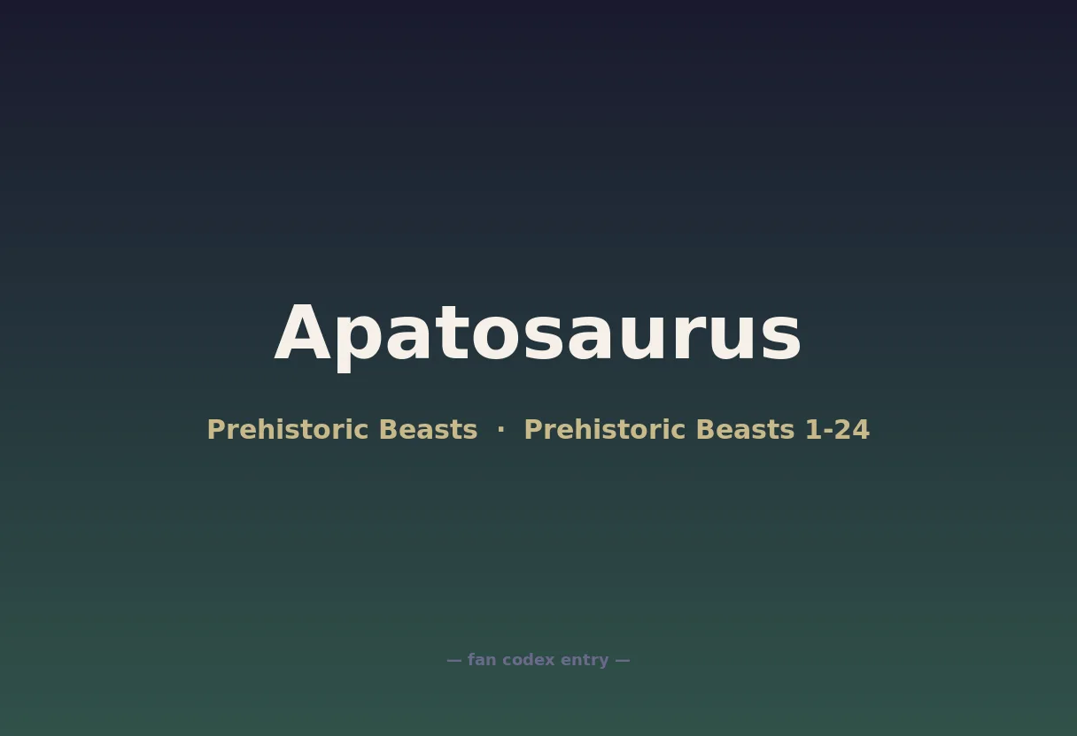 Apatosaurus