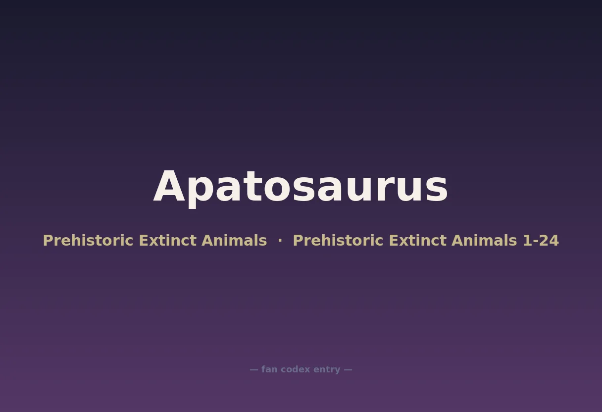 Apatosaurus
